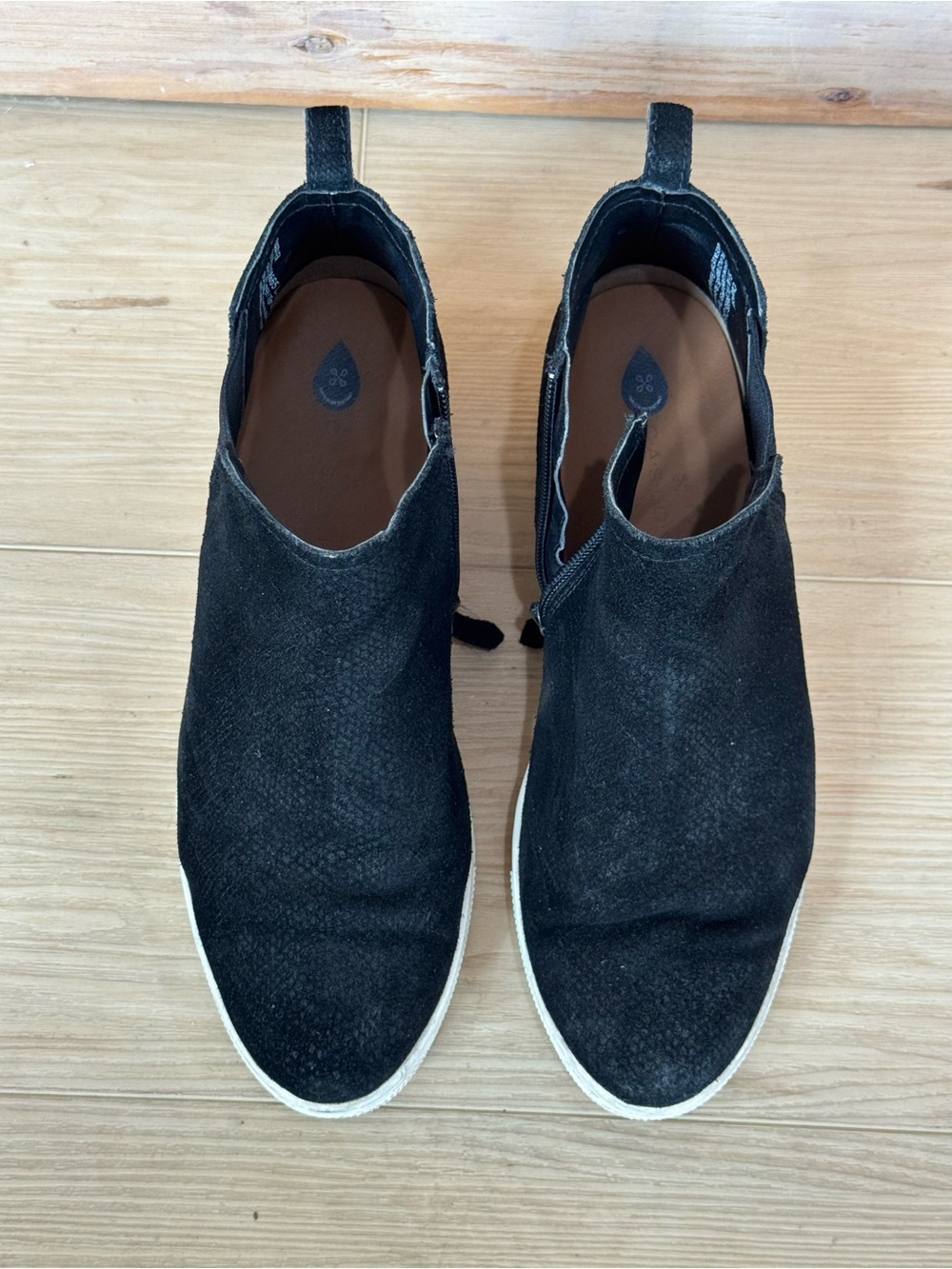 Black Slip-On Casual wedge Sneakers
